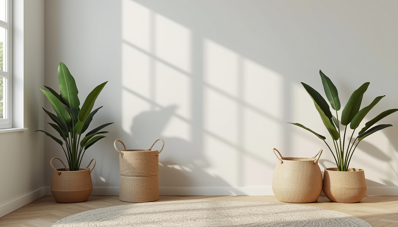 Organized sustainable home with minimal waste